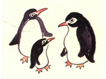 企鹅儿童水墨画画法步骤04