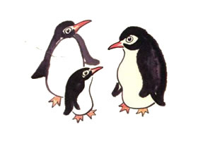 企鹅儿童水墨画画法