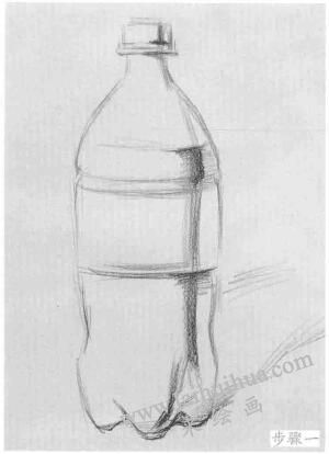 可乐瓶的结构与作画步骤素描练习01