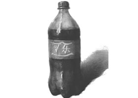 可乐瓶的结构与作画步骤素描练习