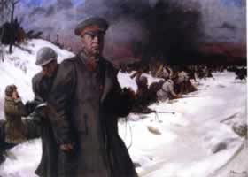 俄罗斯《朱可夫将军在1943年》人物油画
