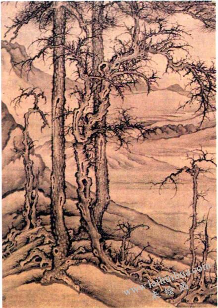 北宋李成山水画中的树法特征