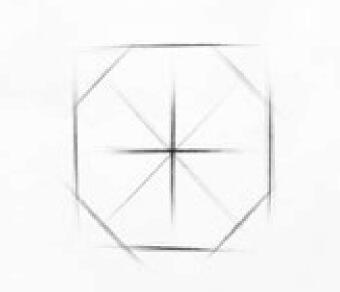 球体的画法步骤02,几何体素描