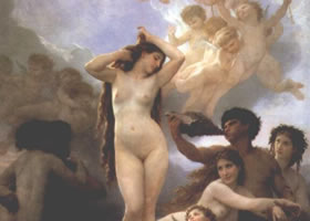 世界名画《维纳斯的诞生》布面油画