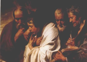 世界名画《四位福音书作者》布面油画