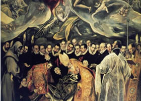 世界名画《奥尔加斯伯爵的葬礼》布面油画