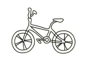 自行车简笔画（一）