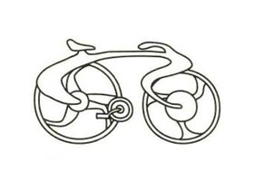 自行车简笔画（二）