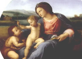 世界名画《公爵阿尔布的圣母》欣赏