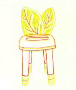 儿童座椅的色铅笔简笔画画法步骤03