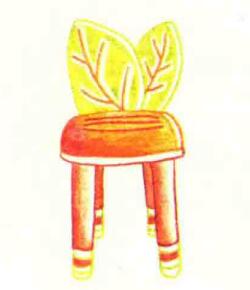 儿童座椅的色铅笔简笔画画法步骤05