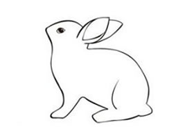 萌萌哒的兔子简笔画