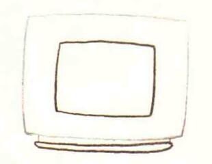 电视机色铅笔简笔画画法步骤01