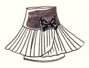 裙裤色铅笔简笔画画法步骤03
