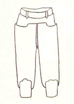 男童裤子的色铅笔简笔画画法步骤01