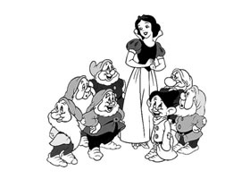 《白雪公主和七个小矮人》的故事绘画创编过程