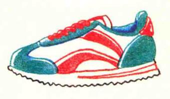 运动鞋色铅笔简笔画画法步骤04