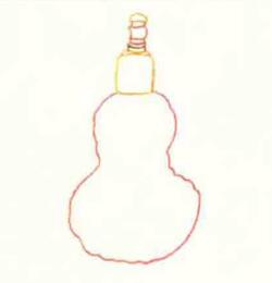 香水瓶的色铅笔简笔画画法步骤01