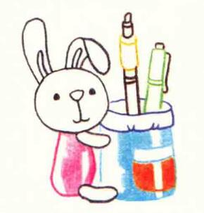 笔筒色铅笔简笔画画法步骤04