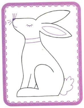 兔子简笔画法步骤03