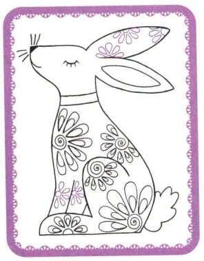 兔子简笔画法步骤05