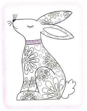 兔子简笔画法步骤06