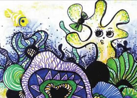 梦幻珊瑚海儿童绘画步骤