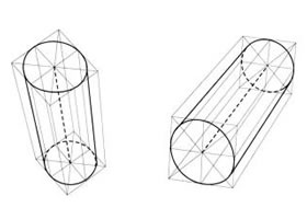 圆柱体结构素描的结构分析刻画