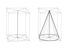 圆锥体结构素描的结构分析刻画