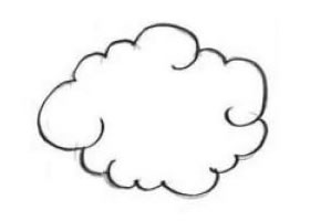 云朵的创意素描画法