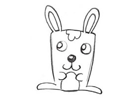 兔子的创意素描画法