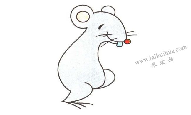 小老鼠卡通画法步骤02
