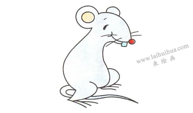 小老鼠卡通画法步骤03