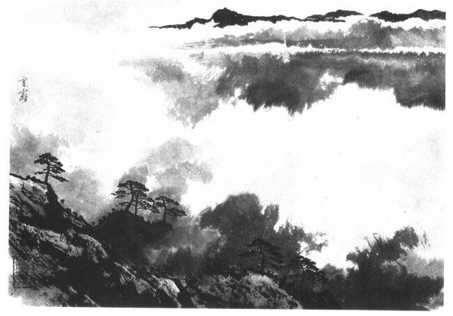 中国画的画云技法