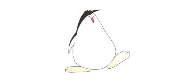 企鹅儿童卡通画法步骤03