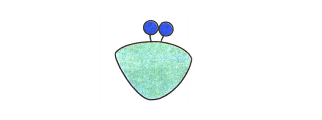 螃蟹儿童卡通画法步骤01