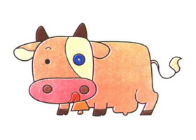 牛的儿童卡通画