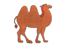 骆驼儿童卡通画