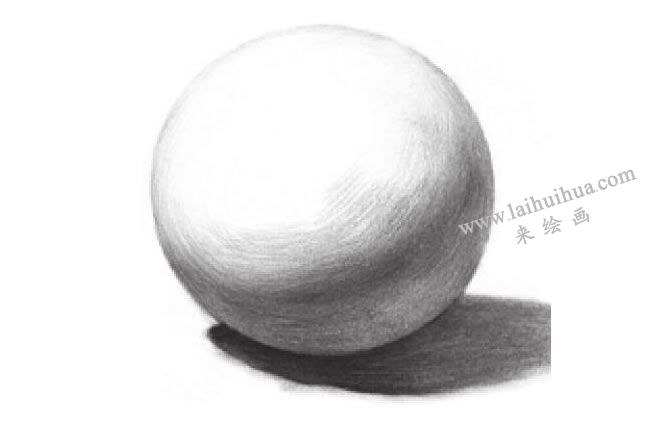 球体明暗素描的绘画方法步骤03