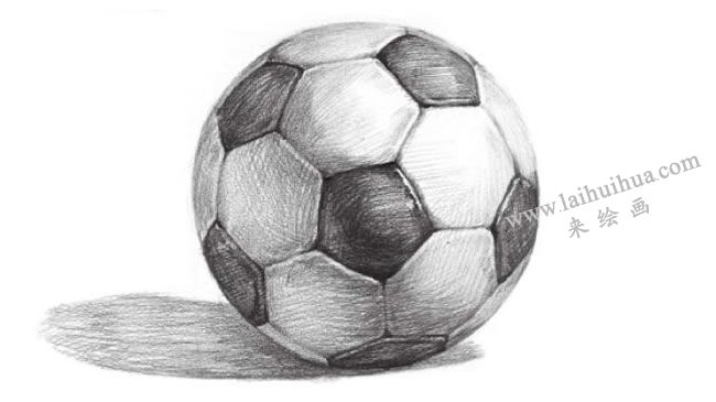 足球的素描画法步骤11