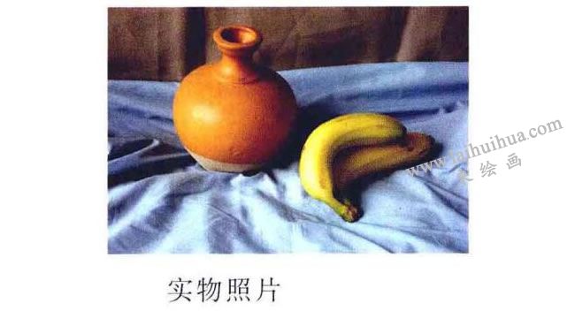 香蕉与陶罐实物图