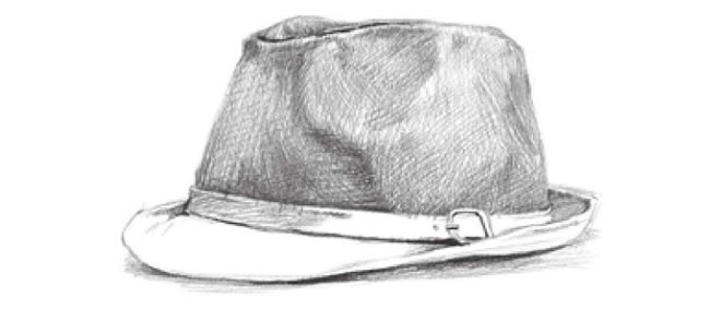 时尚的帽子素描画法步骤06
