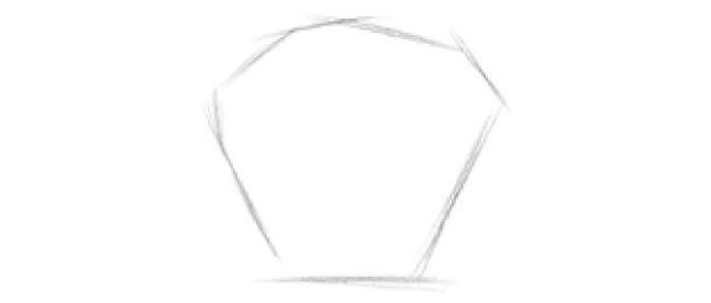 圆形纸杯蛋糕素描画法步骤01