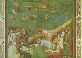 多米尼科•乔托《基督下十字架》湿壁画
