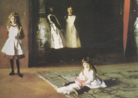 辛格•萨金特《波依特的四个女儿》名画