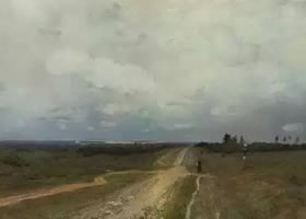 列维坦《弗拉基米尔之路》名画