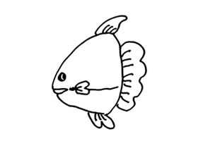 鱼的儿童画法
