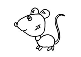 老鼠儿童画法