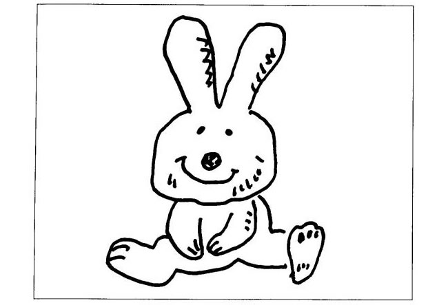 小白兔的儿童画法