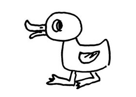 小鸭子的儿童画法（一）